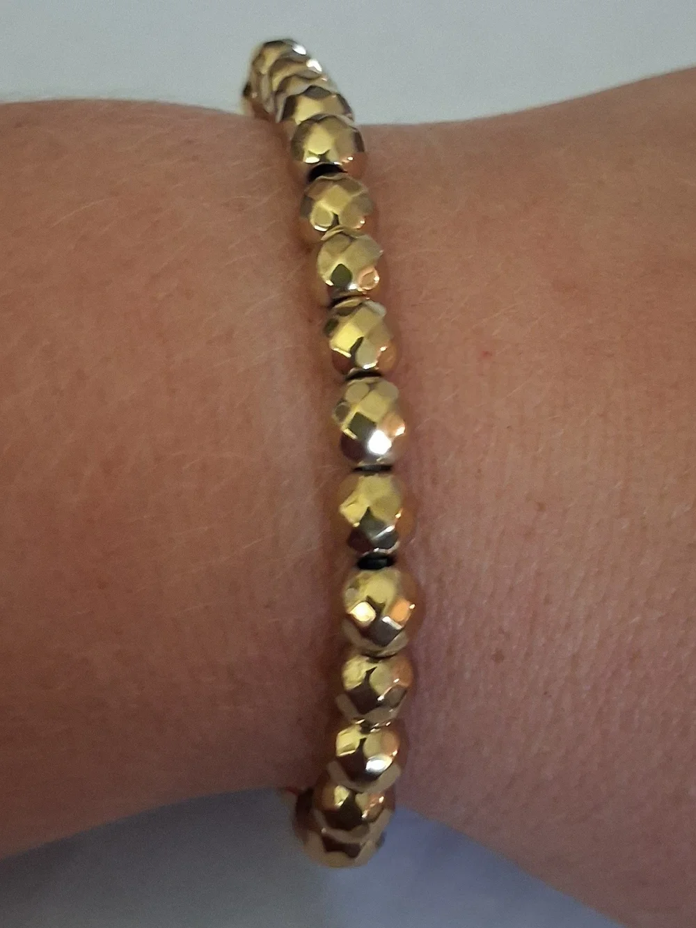 Handmade pyrite stretch